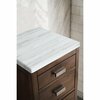 James Martin Vanities Addison 15in Base Cabinet, Mid-Century Acacia w/ 3 CM Arctic Fall Solid Surface Top E444-BC15-MCA-3AF